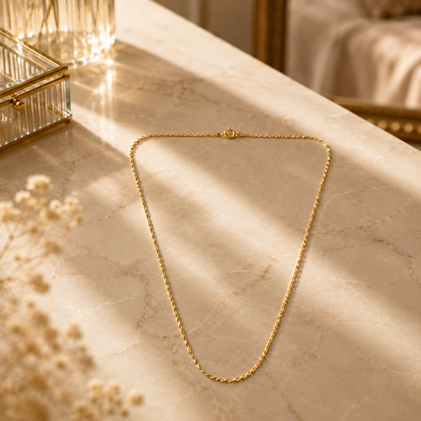 18 Inch 925 Sterling Silver Classic Cable Link Chain