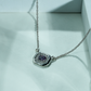 One-of-One 92.5 Silver Simulant Purple Gemstone Octagonal Pendant