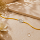 Handmade Swastik Silver 925 Hallmarked Yellow Thread Rakhi Raksha Bandhan Gift