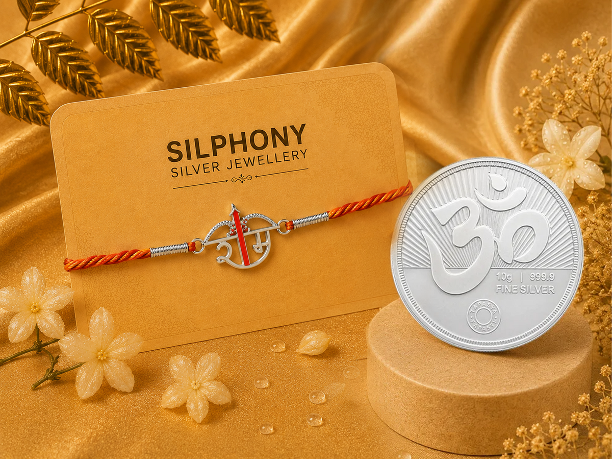 Handmade Ram 925 Silver Hallmarked Rakhi