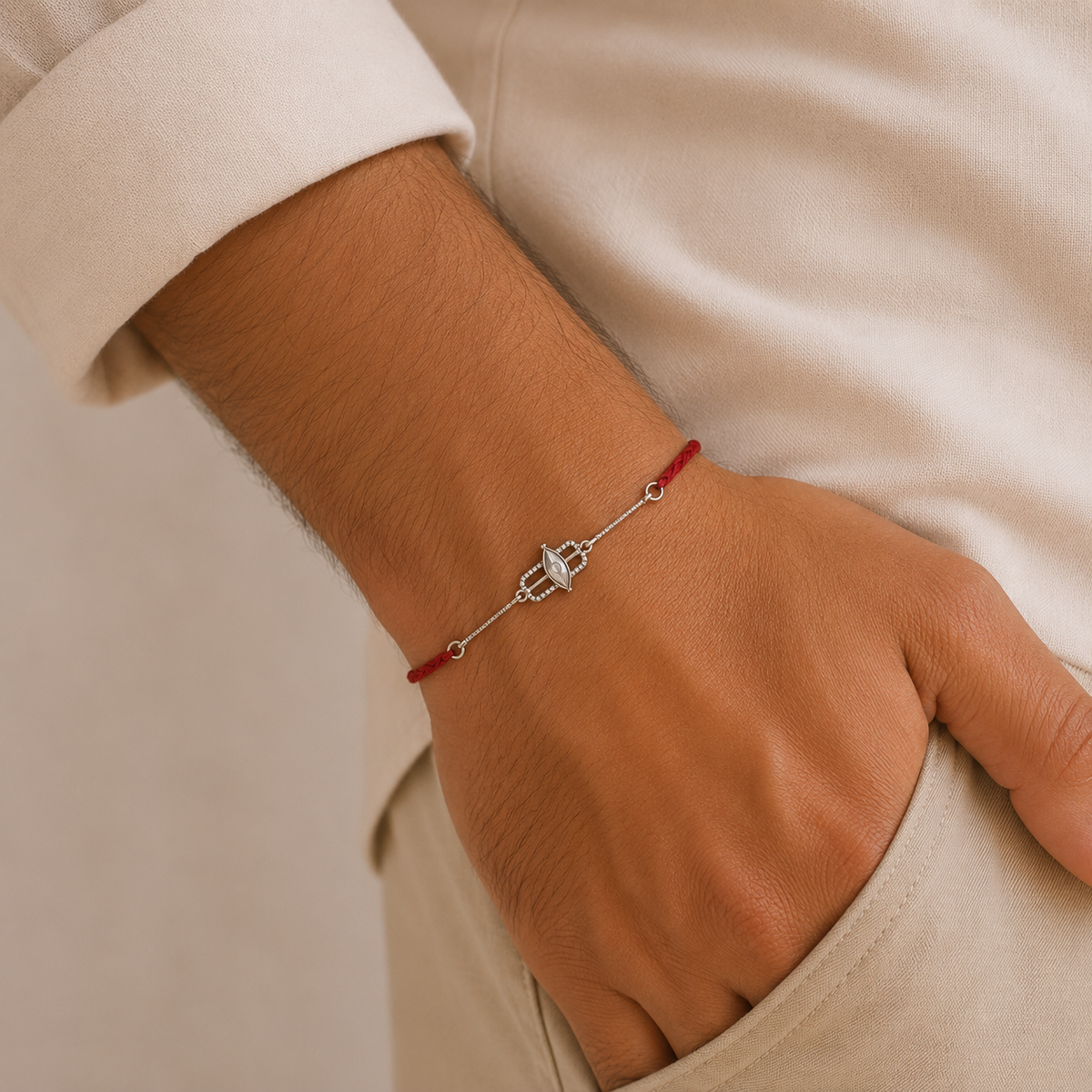 Handmade Shivtilak Silver 925 Hallmarked Rakhi