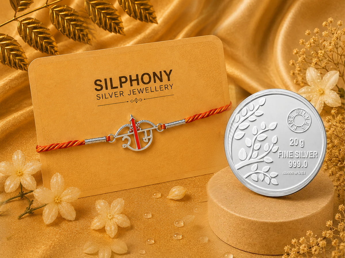 Handmade Ram 925 Silver Hallmarked Rakhi