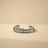 1.80 Ct Natural Diamond with Silver & Copper Hand Cuff