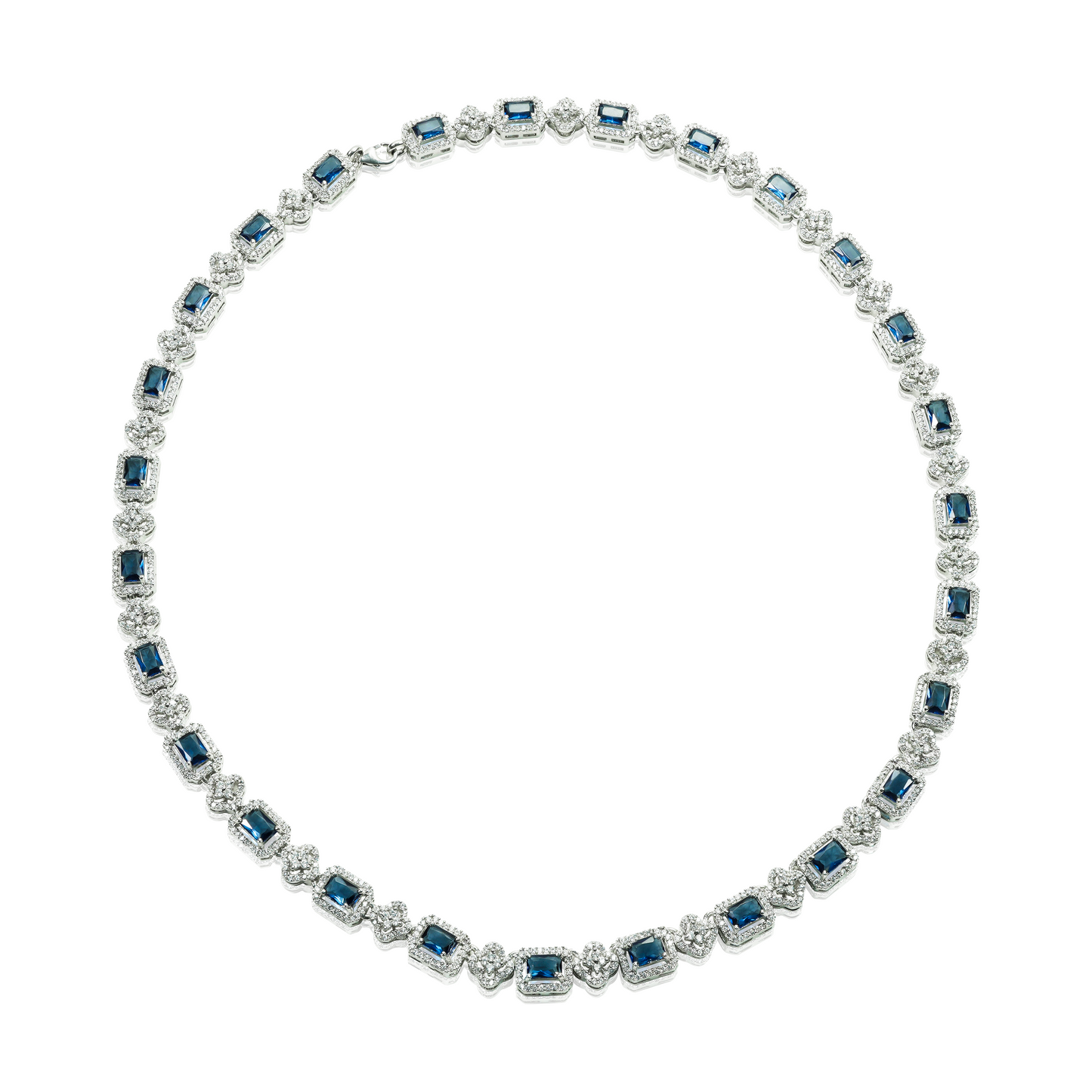 Blue Stone Necklace Set