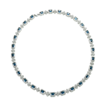 Blue Stone Necklace Set