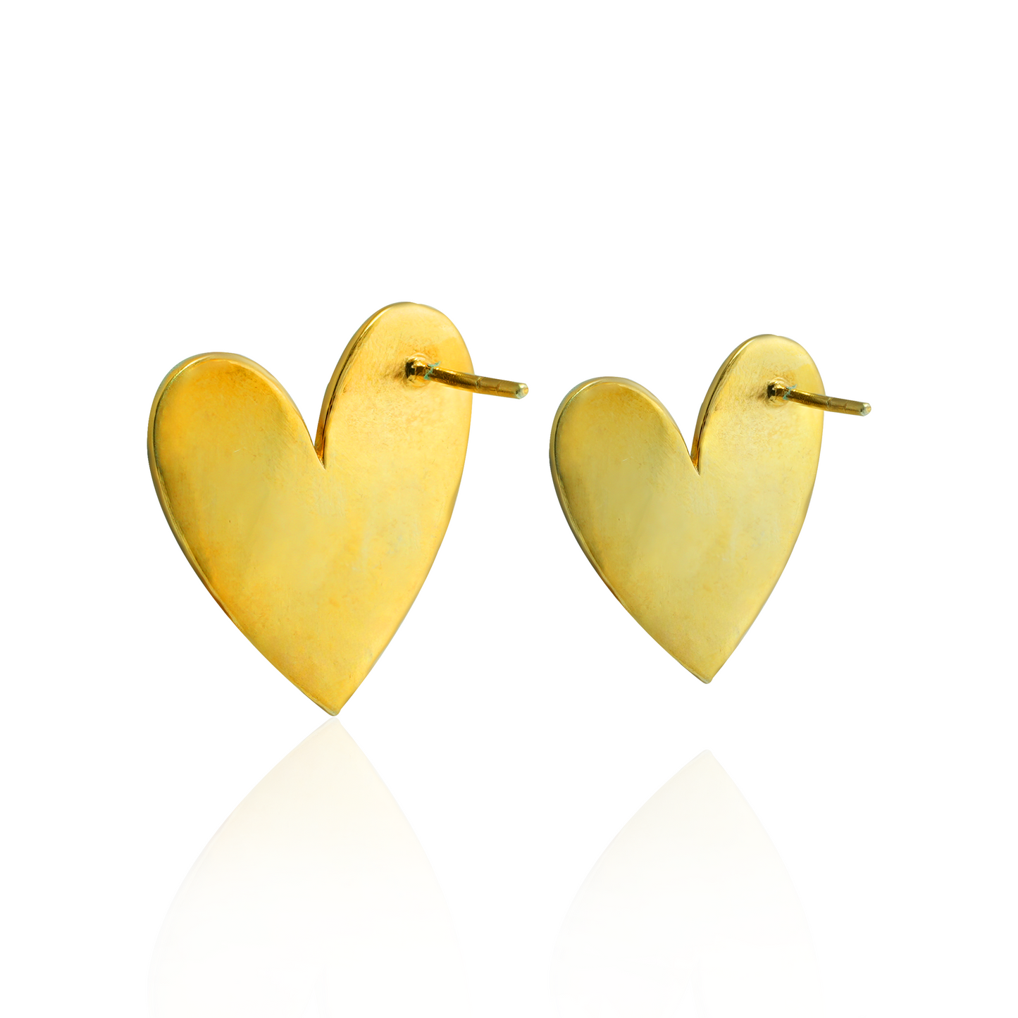 Mint Heart Enamel Earrings