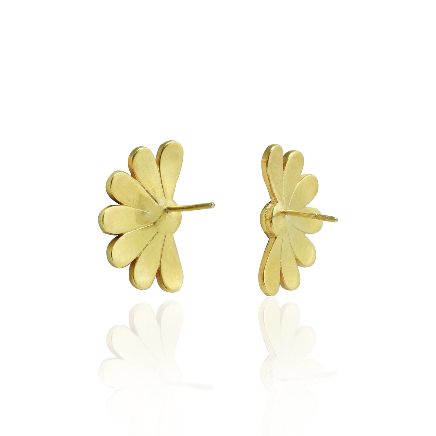 Sunset Daisy Floral Stud Earrings