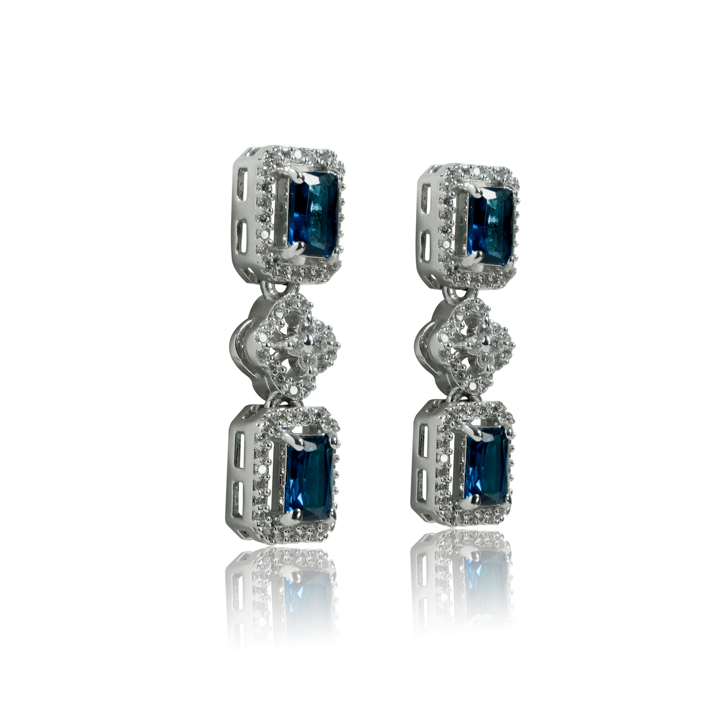 Blue Stone Necklace Set