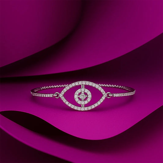 Silver Eye Bracelet
