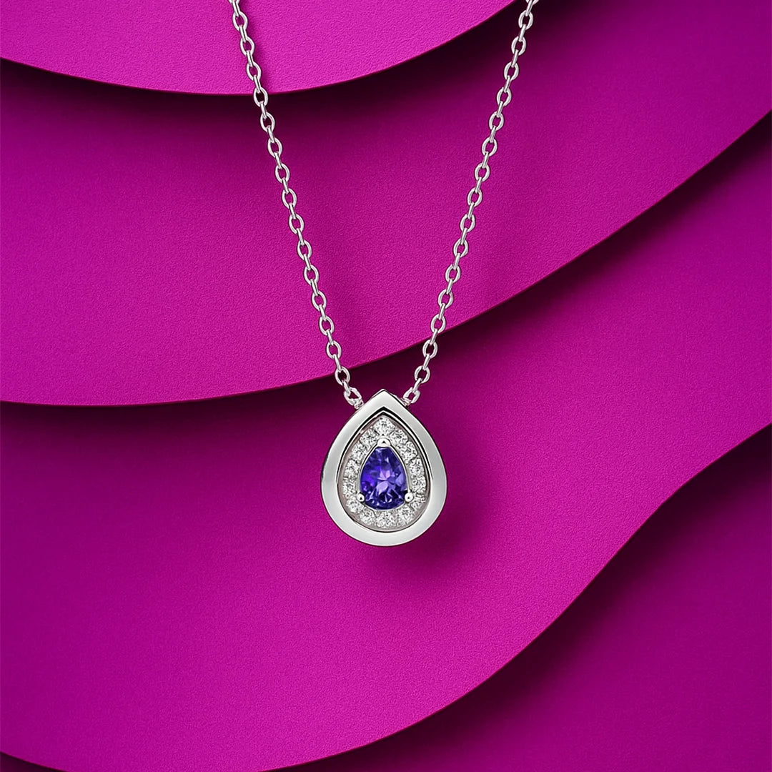 Amara Teardrop Silver Pendant