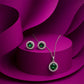 Emerald Aura - 92.5 Silver Pendant Set