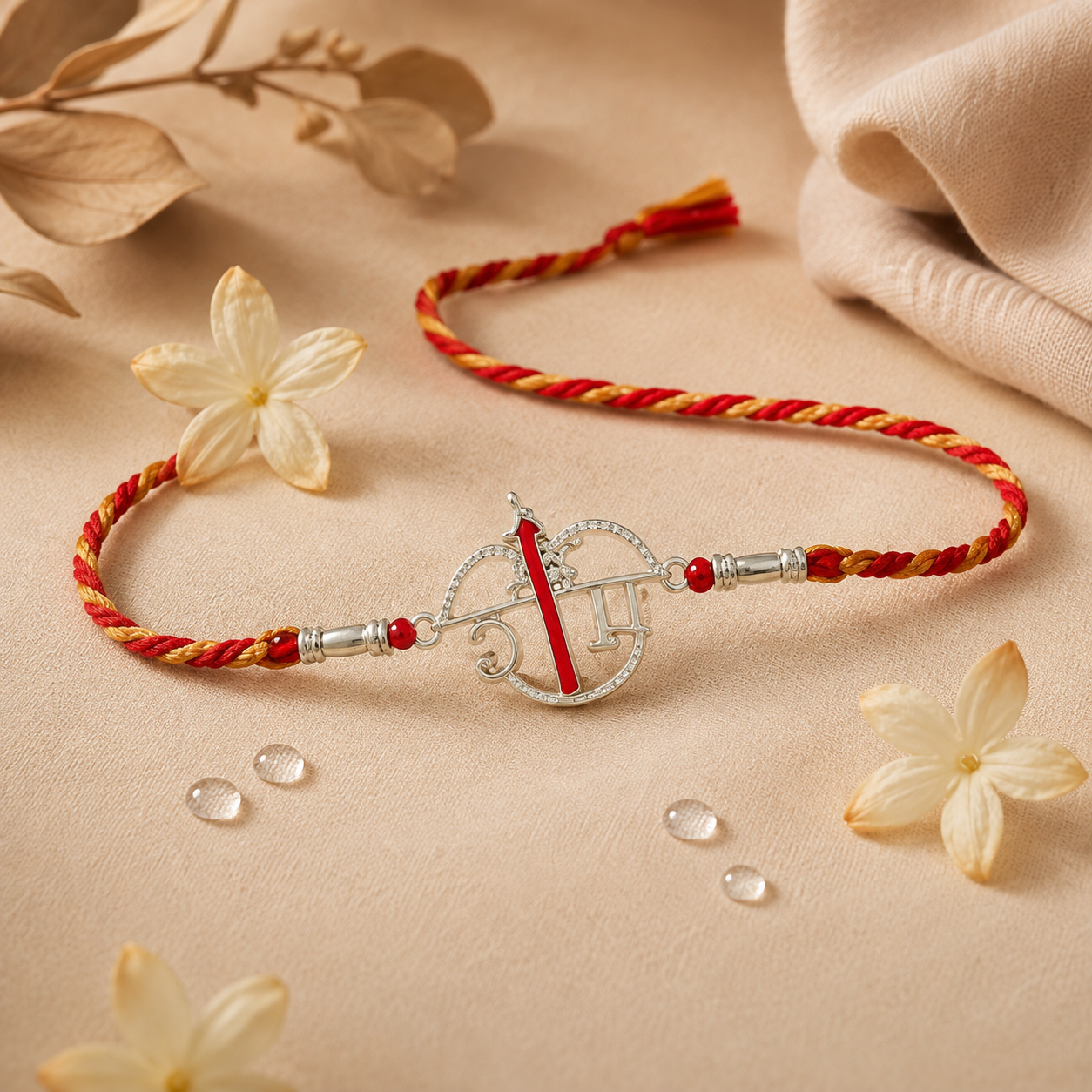 Handmade Ram 925 Silver Hallmarked Rakhi