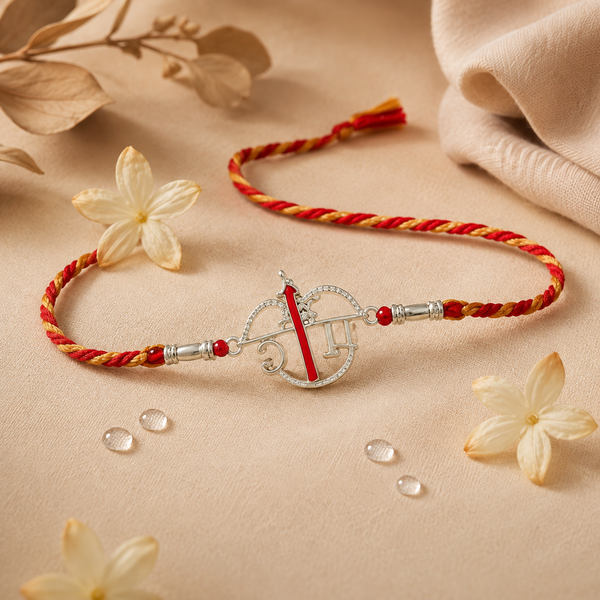 Handmade Ram 925 Silver Hallmarked Rakhi