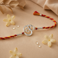 Handmade Om 925 Silver Hallmarked Rakhi