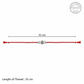 Shivtilak Silver 925 Hallmarked Handmade Red Thread Rakhi