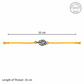 Handmade Mor Pankh 925 Silver Rakhi
