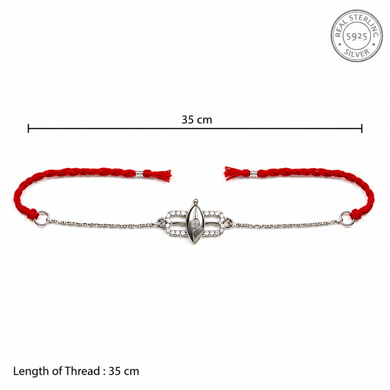 Handmade Shivtilak Silver 925 Hallmarked Rakhi