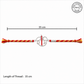 Handmade Ram 925 Silver Hallmarked Rakhi