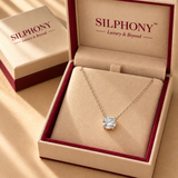 925 Silver Solitaire Moissanite Pendant Chain