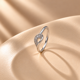 925 Sterling Silver Moissanite Ring for Women
