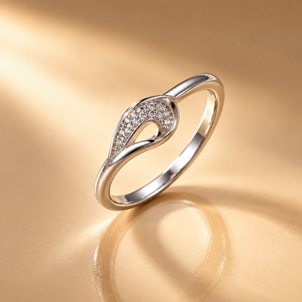 925 Sterling Silver Moissanite Ring for Women
