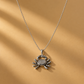 Scorpion Silver Chain Pendant Oxidized Lightweight Jewellery