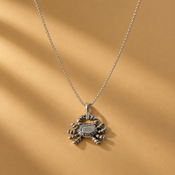 Scorpion Silver Chain Pendant Oxidized Lightweight Jewellery