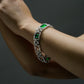 One-of-One 92.5 Silver Emerald Link Bracelet