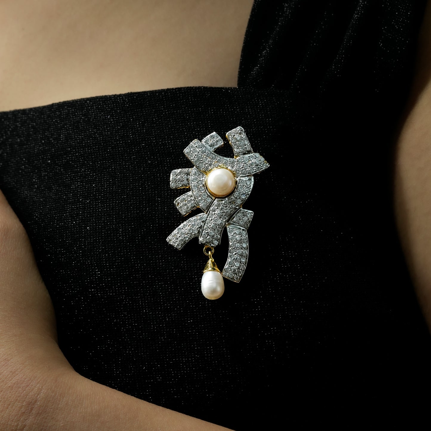 One-of-One 92.5 Silver Pearl Radiance Brooch
