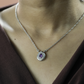 One-of-One 92.5 Silver Simulant Amethyst Teardrop Pendant Necklace