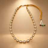 925 Silver Moissanite Polki Necklace for Women