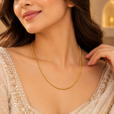 925 Silver Gold Plated Snake Chain