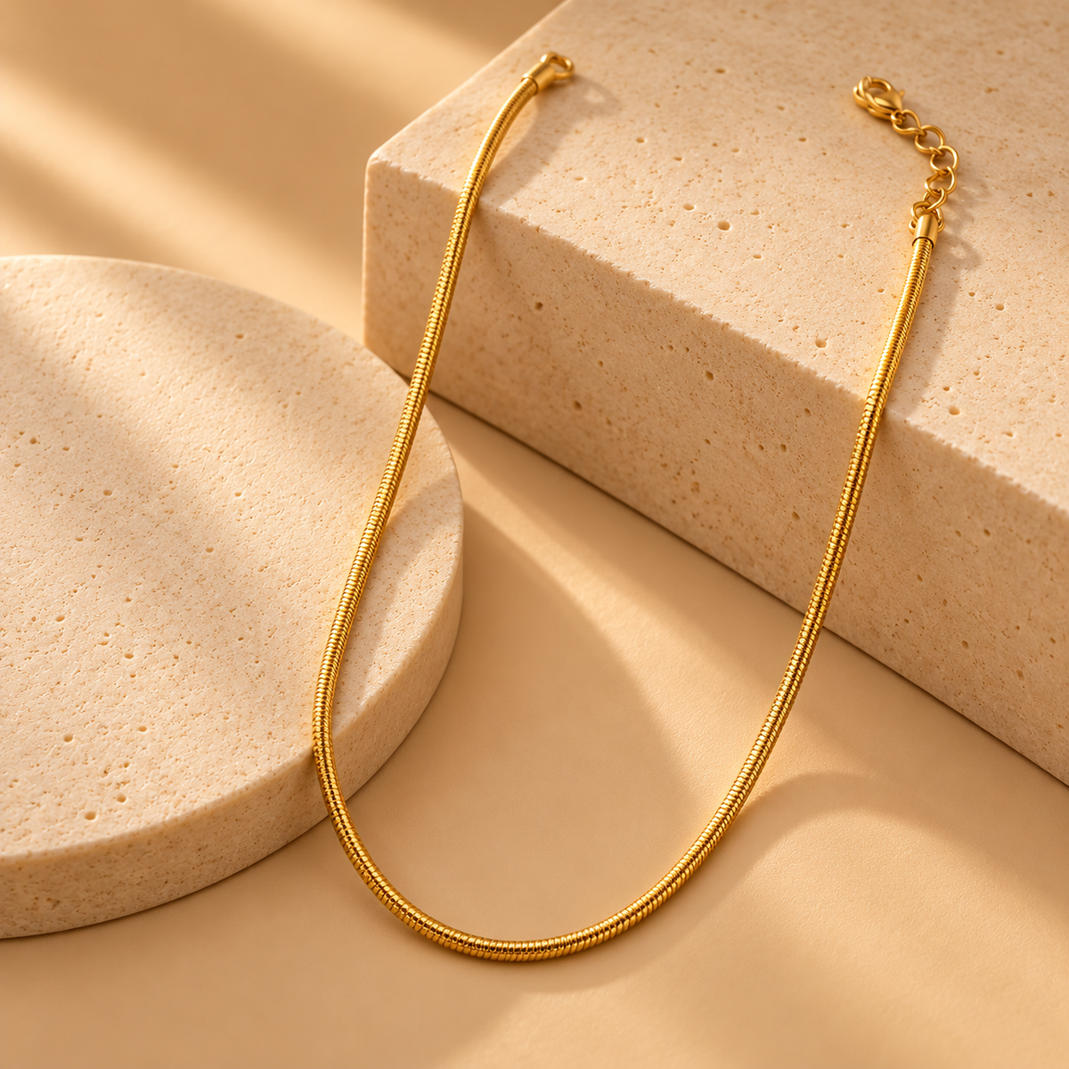 925 Silver Gold Plated Snake Chain