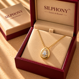 925 Sterling Silver Teardrop Pendant Chain