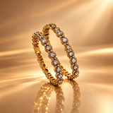 925 Silver Moissanite Polki Bangles Set