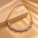 925 Silver Moissanite Polki Cushion Bracelet