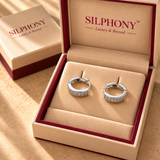 925 Silver Moissanite Huggie Hoop Earrings