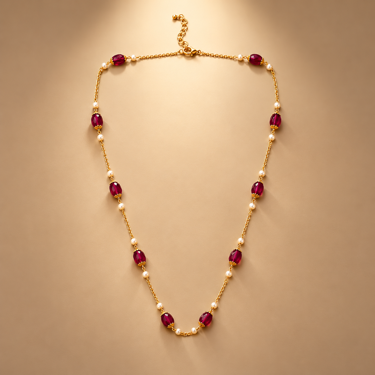 925 Silver Pearl Quartz Beads Chain