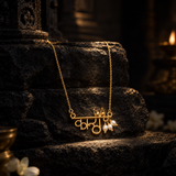 Kanha Necklace Gold Plated Krishna Charm Pearl Floral Traditional Jewelry