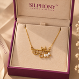 Kanha Necklace Gold Plated Krishna Charm Pearl Floral Traditional Jewelry