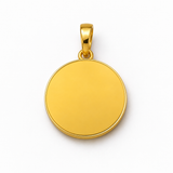 Divine Rudraksha Gold Plated Pure Silver Pendant Spiritual Daily Wear Jewelry