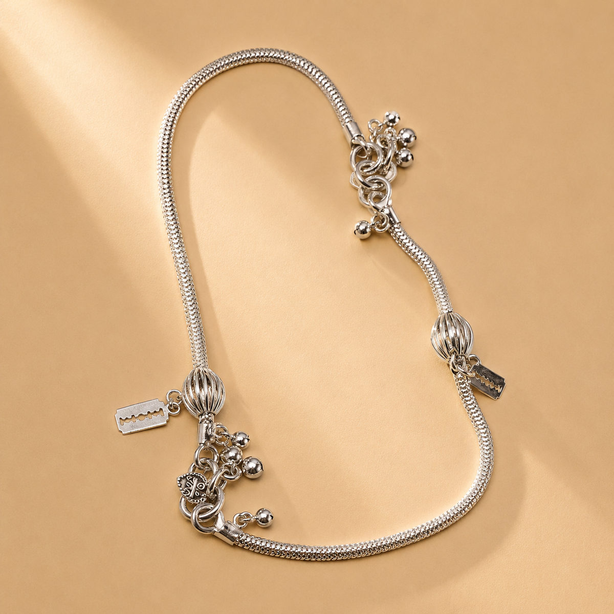 925 Sterling Silver Child Payal For Kids