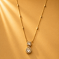 925 Sterling Silver Moissanite Chain Pendant