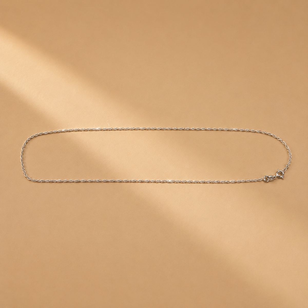 18 Inch 925 Sterling Silver Textured Chain