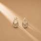 925 Sterling Silver Intricate Openwork Filigree Teardrop Earrings