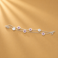 925 Sterling Silver Floral Double Chain Anklet