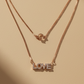 925 Sterling Silver LOVE with Moissanite | Elegant Letter Pendant Chain for Women