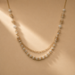 925 Sterling Silver Layered Intricate Beaded Two-Tone Necklace