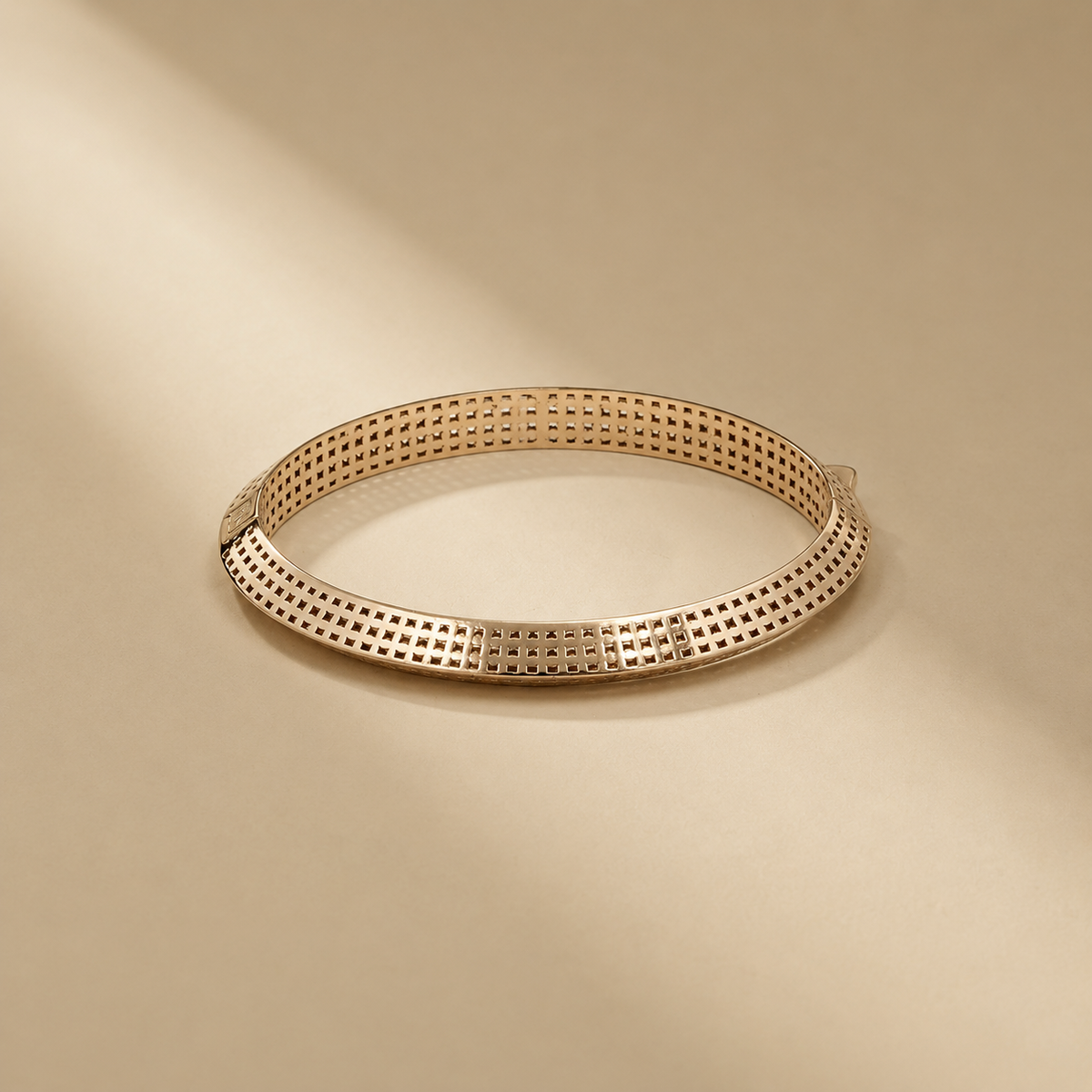925 Sterling Silver Openwork Bangle Bracelet For Women