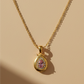 925 Sterling Silver Pink Quartz Teardrop Chain Pendant For Women